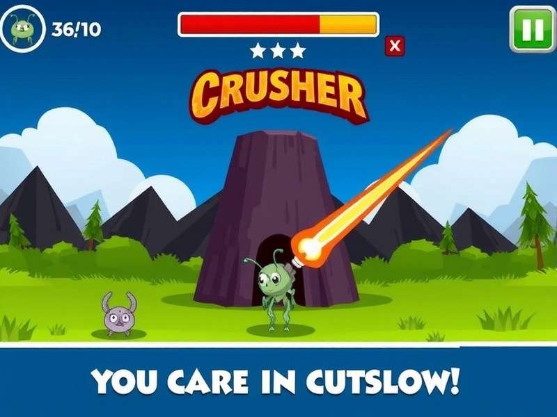 Mighty Cricket Crusher gameplay screenshot